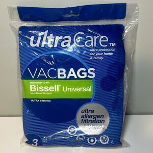 Ultra Care Vac Bags Bissell Universal Uprights Vacuum Bag 3ct New